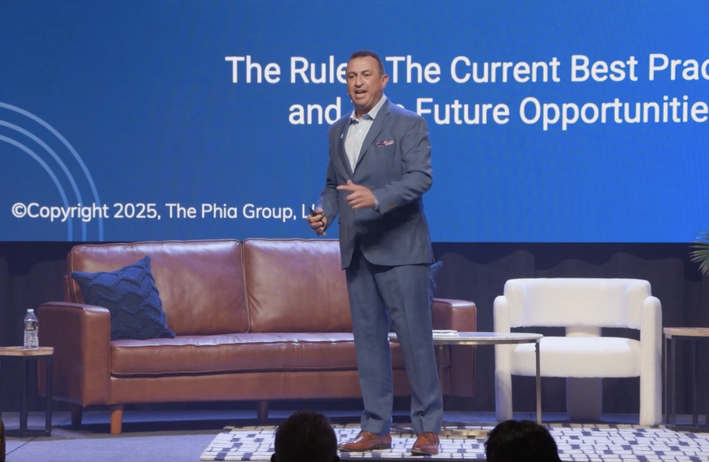 Adam Russo presenting keynote speech