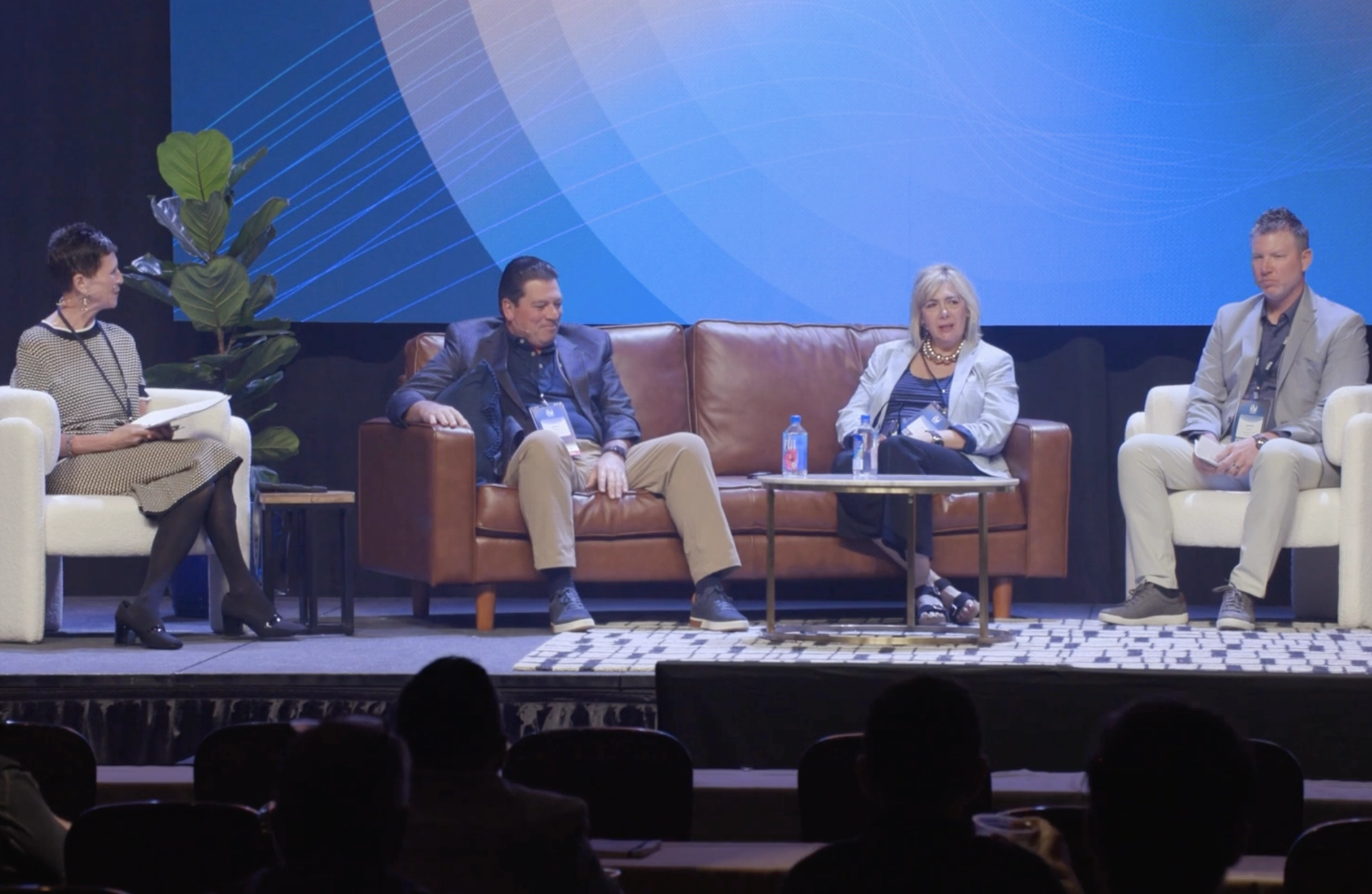 Panel discussion on stage