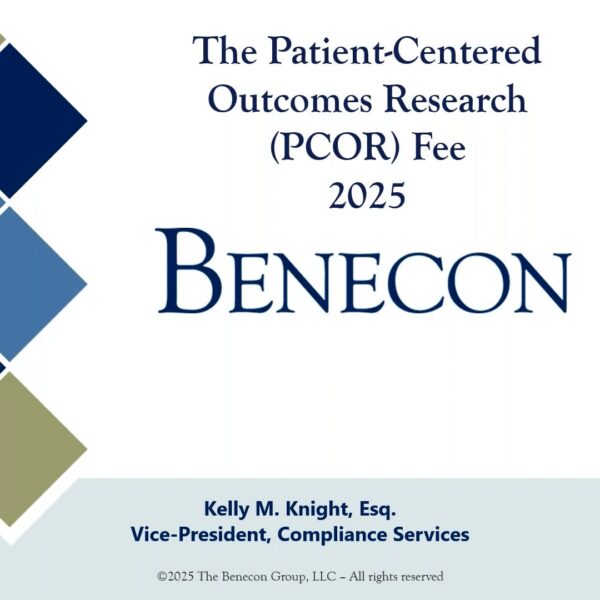 The Patient-Centered Outcomes Research (PCOR) Fee 2025