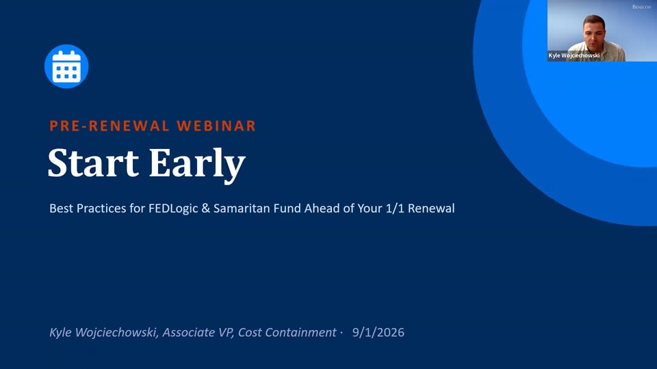 Session 2 – Samaritan Fund & FEDLogic: Finding Savings Before the Renewal Becomes a Fire Drill